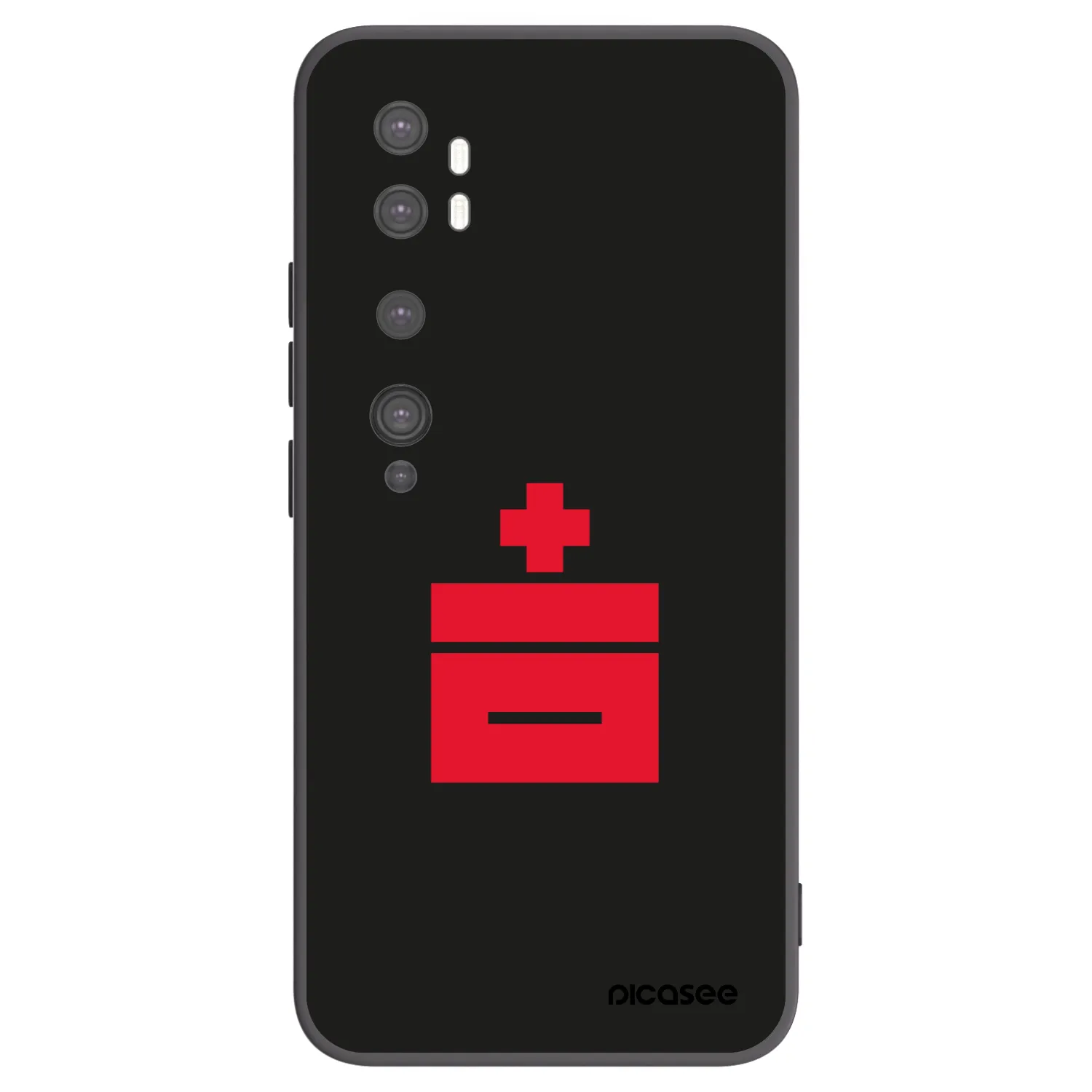 Picasee fekete szilikon tok az alábbi mobiltelefonokra Xiaomi Mi Note 10 (Pro) - Le Plastenciaga