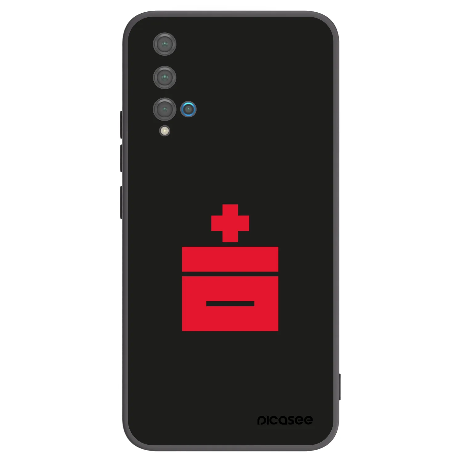 Picasee fekete szilikon tok az alábbi mobiltelefonokra Huawei Nova 5T - Le Plastenciaga