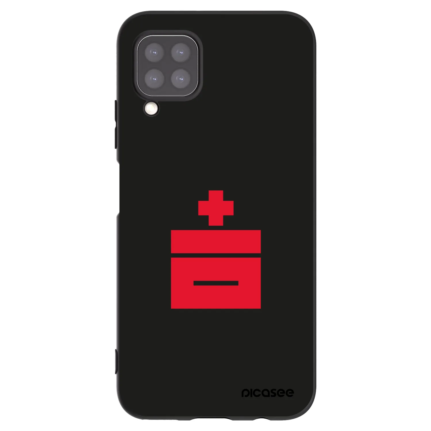 Picasee fekete szilikon tok az alábbi mobiltelefonokra Huawei P40 Lite - Le Plastenciaga