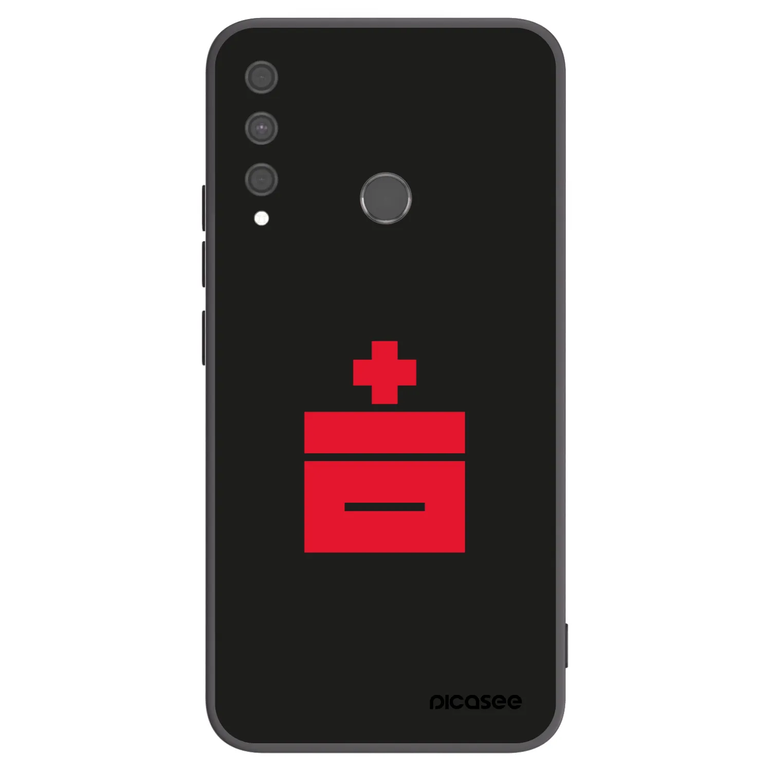 Picasee fekete szilikon tok az alábbi mobiltelefonokra Huawei P40 Lite E - Le Plastenciaga