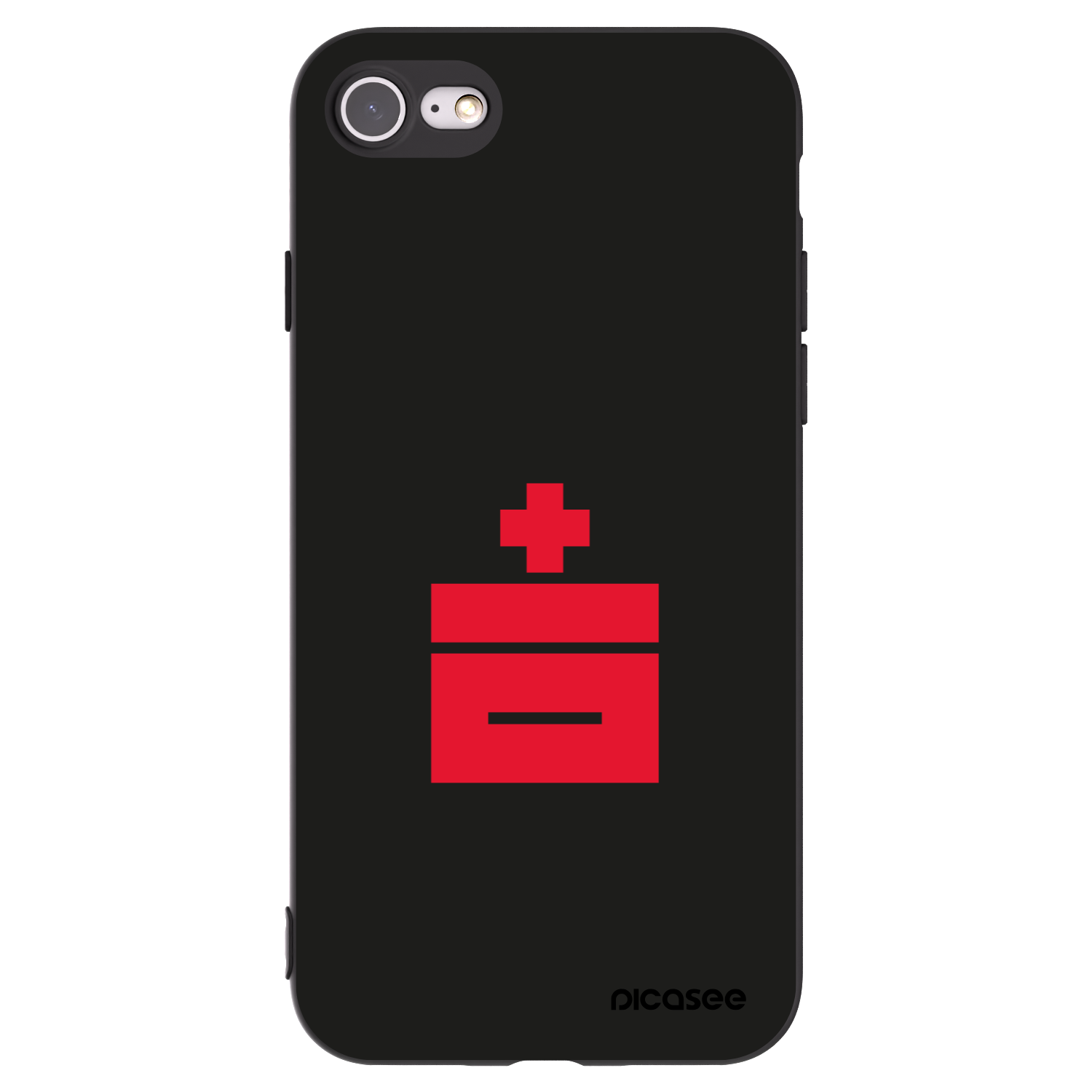 Picasee fekete szilikon tok az alábbi mobiltelefonokra Apple iPhone SE 2020 - Le Plastenciaga