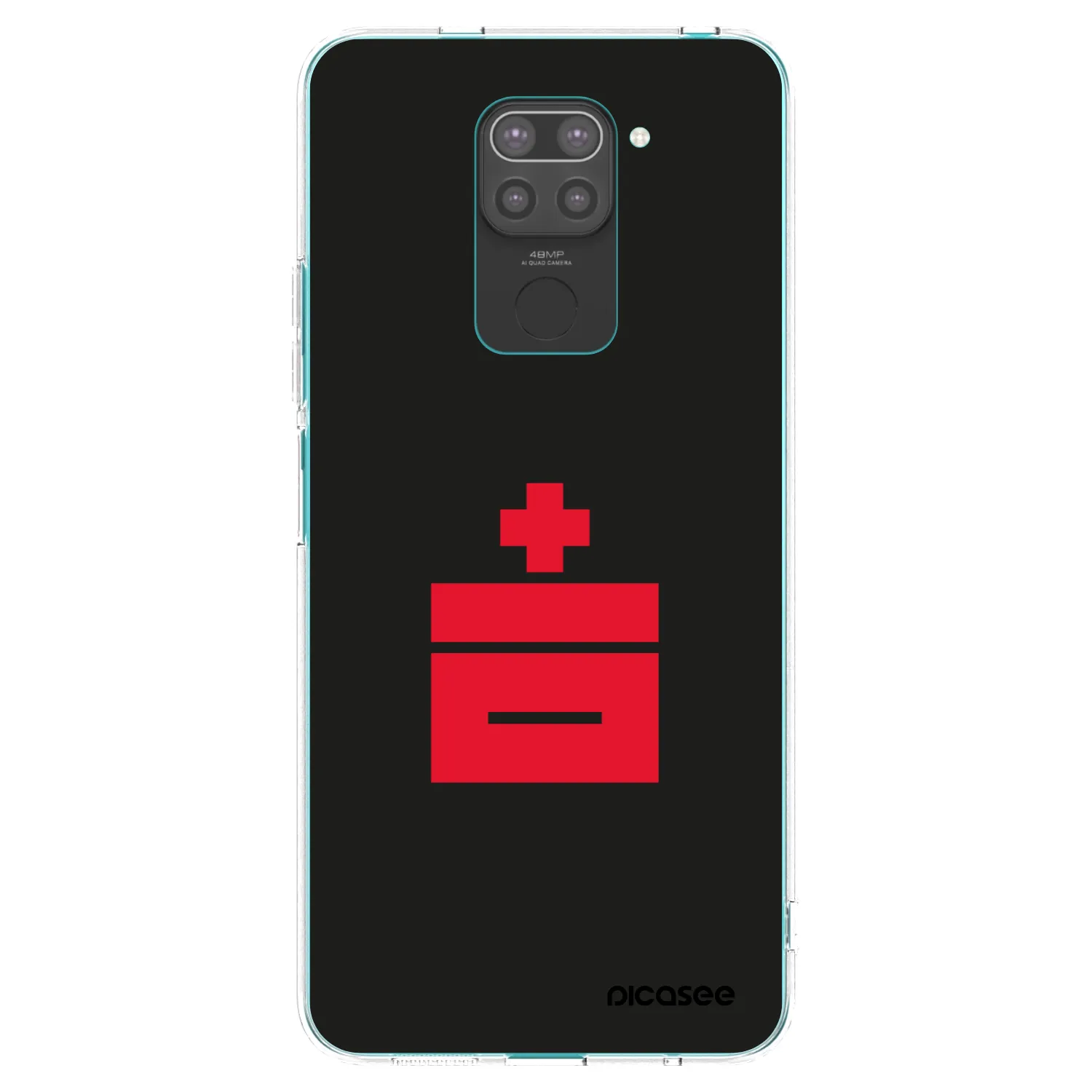 Picasee fekete szilikon tok az alábbi mobiltelefonokra Xiaomi Redmi Note 9 - Le Plastenciaga