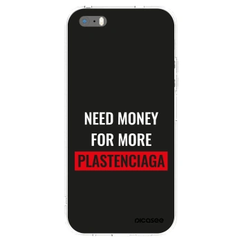 Picasee átlátszó szilikon tok az alábbi mobiltelefonokra Apple iPhone 5/5S/SE - More PLASTENCIAGA