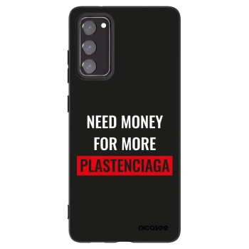 Picasee fekete szilikon tok az alábbi mobiltelefonokra Samsung Galaxy S20 FE - More PLASTENCIAGA