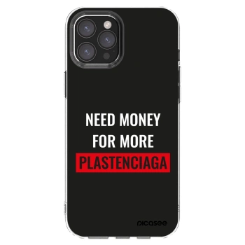 Picasee átlátszó szilikon tok az alábbi mobiltelefonokra Apple iPhone 12 Pro Max - More PLASTENCIAGA