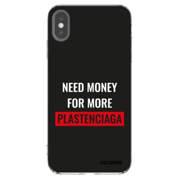 Picasee átlátszó szilikon tok az alábbi mobiltelefonokra Apple iPhone XS Max - More PLASTENCIAGA