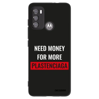 Picasee fekete szilikon tok az alábbi mobiltelefonokra Motorola Moto G60 - More PLASTENCIAGA