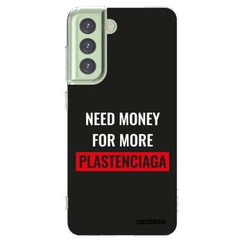 Picasee átlátszó szilikon tok az alábbi mobiltelefonokra Samsung Galaxy S21 FE 5G - More PLASTENCIAGA