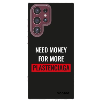 Picasee átlátszó szilikon tok az alábbi mobiltelefonokra Samsung Galaxy S22 Ultra 5G - More PLASTENCIAGA