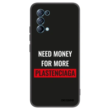 Picasee fekete szilikon tok az alábbi mobiltelefonokra OPPO Reno 5 5G - More PLASTENCIAGA