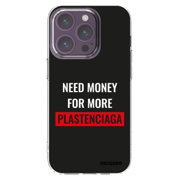 Picasee átlátszó szilikon tok az alábbi mobiltelefonokra Apple iPhone 14 Pro - More PLASTENCIAGA