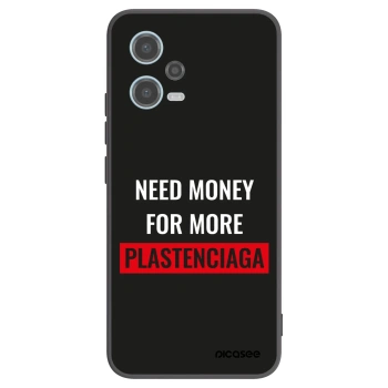 Picasee fekete szilikon tok az alábbi mobiltelefonokra Xiaomi Redmi Note 12 5G - More PLASTENCIAGA
