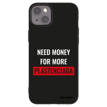 Picasee fekete szilikon tok az alábbi mobiltelefonokra Apple iPhone 15 Plus - More PLASTENCIAGA