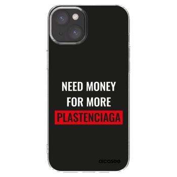 Picasee átlátszó szilikon tok az alábbi mobiltelefonokra Apple iPhone 15 Plus - More PLASTENCIAGA