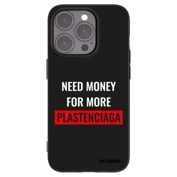 Picasee fekete szilikon tok az alábbi mobiltelefonokra Apple iPhone 15 Pro - More PLASTENCIAGA