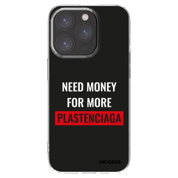 Picasee átlátszó szilikon tok az alábbi mobiltelefonokra Apple iPhone 15 Pro - More PLASTENCIAGA