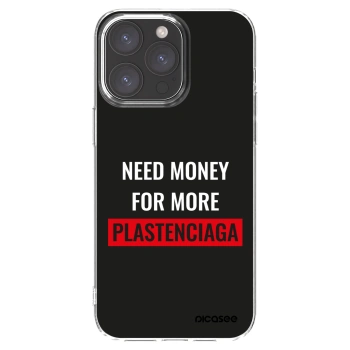 Picasee átlátszó szilikon tok az alábbi mobiltelefonokra Apple iPhone 15 Pro Max - More PLASTENCIAGA