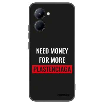 Picasee fekete szilikon tok az alábbi mobiltelefonokra Realme C33 (2023) - More PLASTENCIAGA