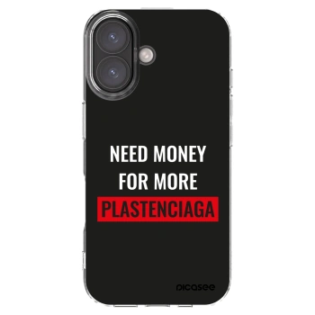 Picasee átlátszó szilikon tok az alábbi mobiltelefonokra Apple iPhone 16 - More PLASTENCIAGA