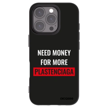 Picasee fekete szilikon tok az alábbi mobiltelefonokra Apple iPhone 16 Pro - More PLASTENCIAGA
