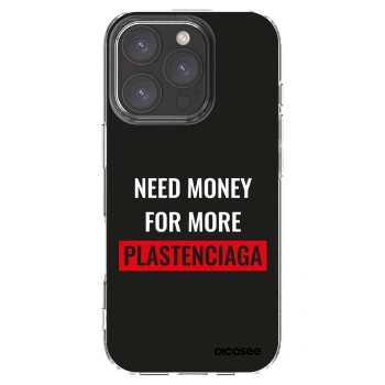 Picasee átlátszó szilikon tok az alábbi mobiltelefonokra Apple iPhone 16 Pro - More PLASTENCIAGA