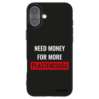 Picasee fekete szilikon tok az alábbi mobiltelefonokra Apple iPhone 16 Plus - More PLASTENCIAGA