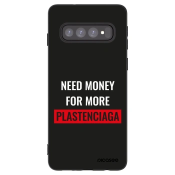 Picasee fekete szilikon tok az alábbi mobiltelefonokra Samsung Galaxy S10 G973 - More PLASTENCIAGA