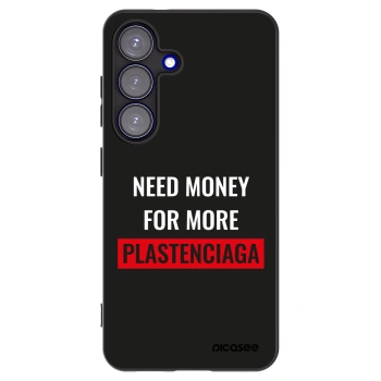 Picasee fekete szilikon tok az alábbi mobiltelefonokra Samsung Galaxy S25 5G - More PLASTENCIAGA