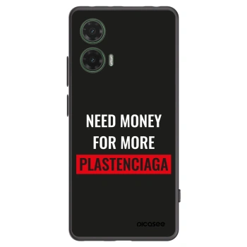 Picasee fekete szilikon tok az alábbi mobiltelefonokra Motorola Moto G35 5G - More PLASTENCIAGA
