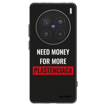 Picasee fekete szilikon tok az alábbi mobiltelefonokra Vivo X200 Pro - More PLASTENCIAGA