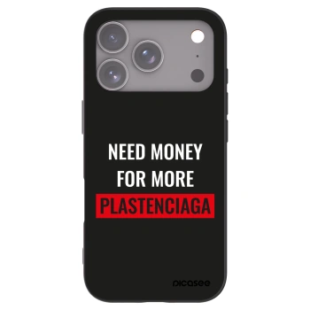 Picasee fekete szilikon tok az alábbi mobiltelefonokra Apple iPhone 17 Pro - More PLASTENCIAGA