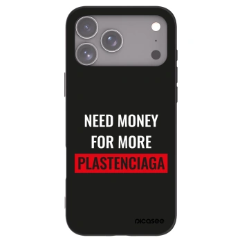 Picasee fekete szilikon tok az alábbi mobiltelefonokra Apple iPhone 17 Pro Max - More PLASTENCIAGA