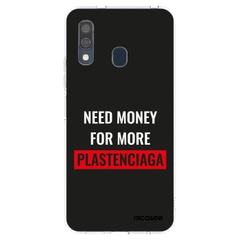 Picasee átlátszó szilikon tok az alábbi mobiltelefonokra Samsung Galaxy A40 A405F - More PLASTENCIAGA