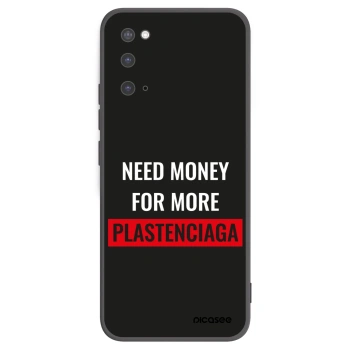 Picasee fekete szilikon tok az alábbi mobiltelefonokra Samsung Galaxy S20 G980F - More PLASTENCIAGA