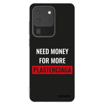 Picasee átlátszó szilikon tok az alábbi mobiltelefonokra Samsung Galaxy S20 Ultra 5G G988F - More PLASTENCIAGA