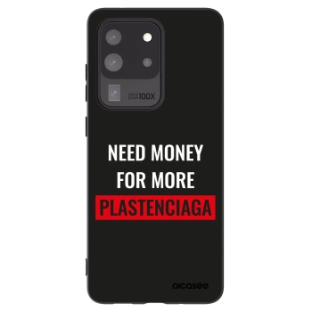 Picasee fekete szilikon tok az alábbi mobiltelefonokra Samsung Galaxy S20 Ultra 5G G988F - More PLASTENCIAGA