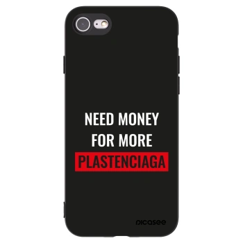 Picasee fekete szilikon tok az alábbi mobiltelefonokra Apple iPhone SE 2020 - More PLASTENCIAGA