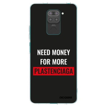 Picasee fekete szilikon tok az alábbi mobiltelefonokra Xiaomi Redmi Note 9 - More PLASTENCIAGA
