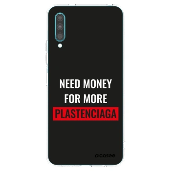 Picasee átlátszó szilikon tok az alábbi mobiltelefonokra Samsung Galaxy A30s A307F - More PLASTENCIAGA