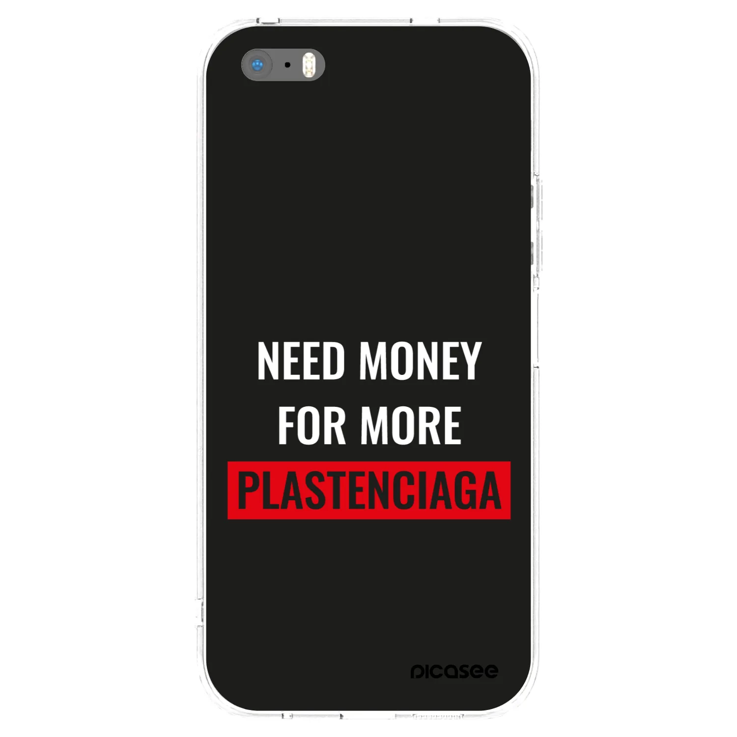 Picasee átlátszó szilikon tok az alábbi mobiltelefonokra Apple iPhone 5/5S/SE - More PLASTENCIAGA
