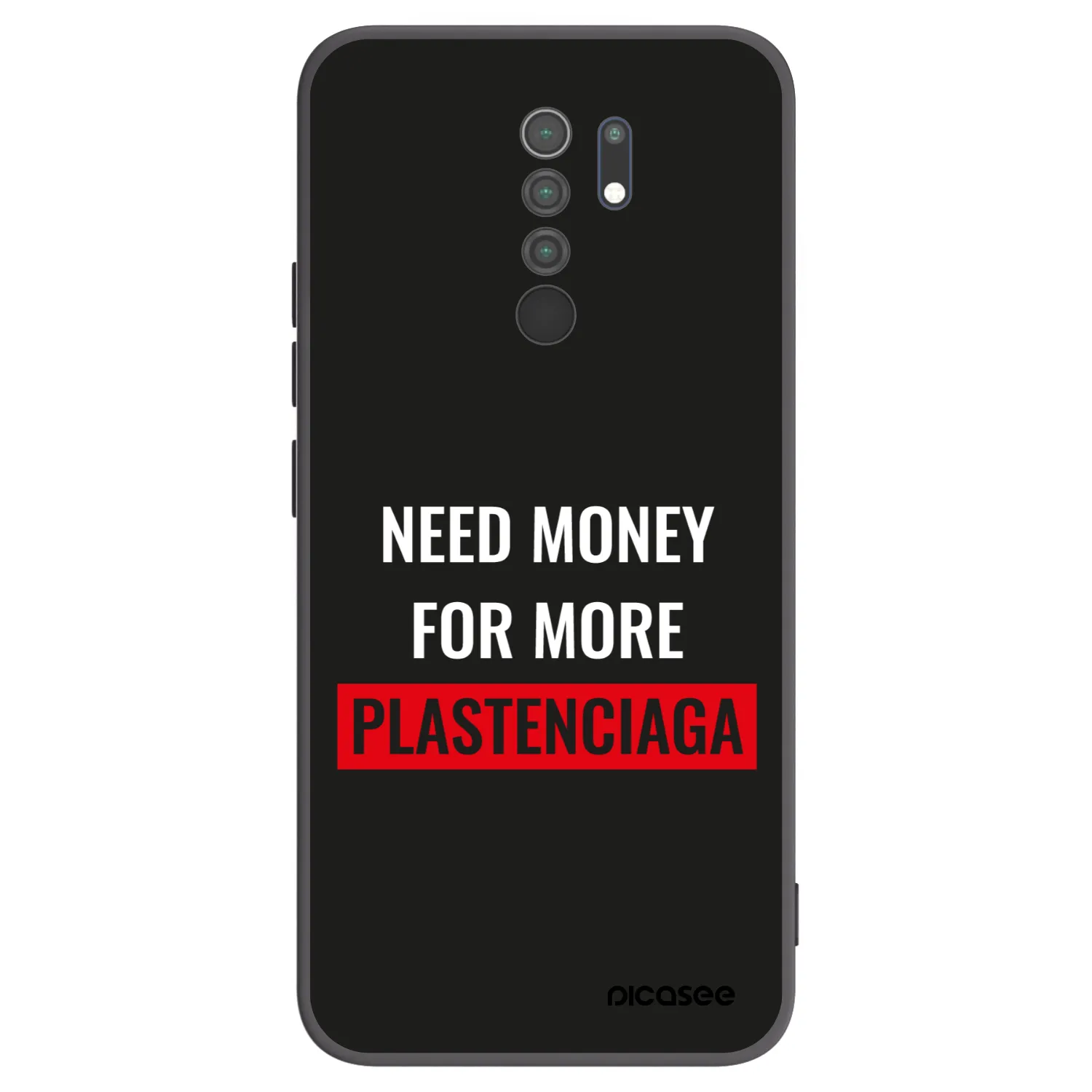 Picasee fekete szilikon tok az alábbi mobiltelefonokra Xiaomi Redmi 9 - More PLASTENCIAGA