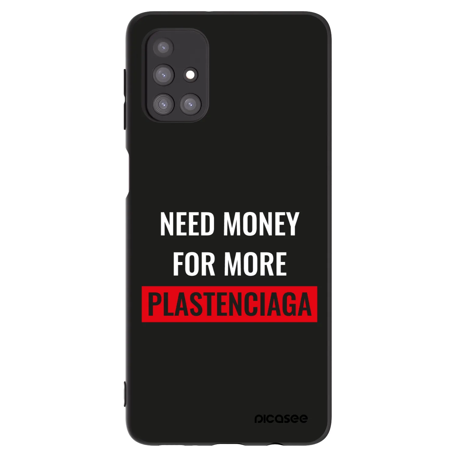 Picasee fekete szilikon tok az alábbi mobiltelefonokra Samsung Galaxy M31s - More PLASTENCIAGA