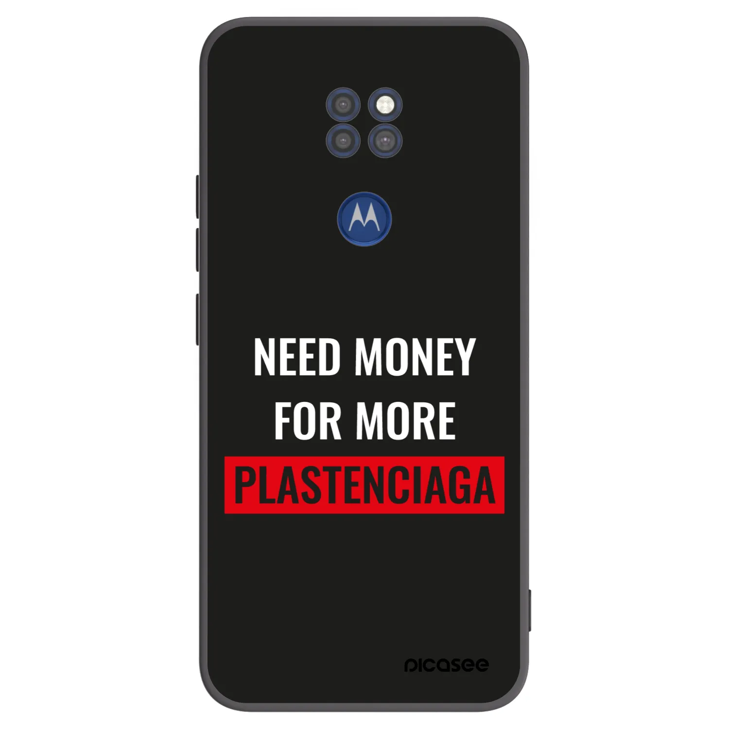 Picasee fekete szilikon tok az alábbi mobiltelefonokra Motorola Moto G9 Play - More PLASTENCIAGA