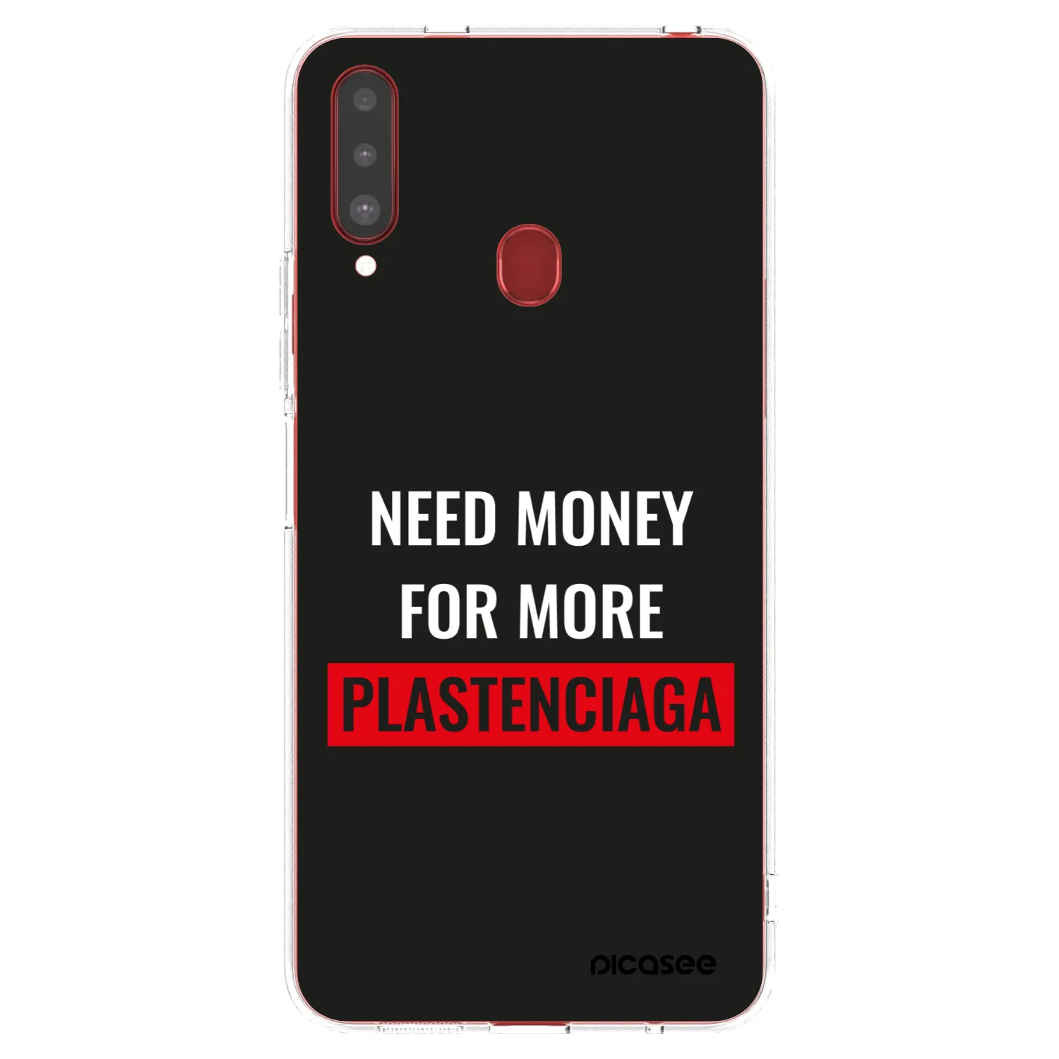 Picasee átlátszó szilikon tok az alábbi mobiltelefonokra Samsung Galaxy A20s - More PLASTENCIAGA