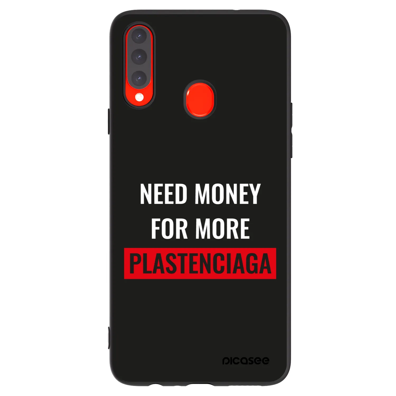 Picasee fekete szilikon tok az alábbi mobiltelefonokra Samsung Galaxy A20s - More PLASTENCIAGA
