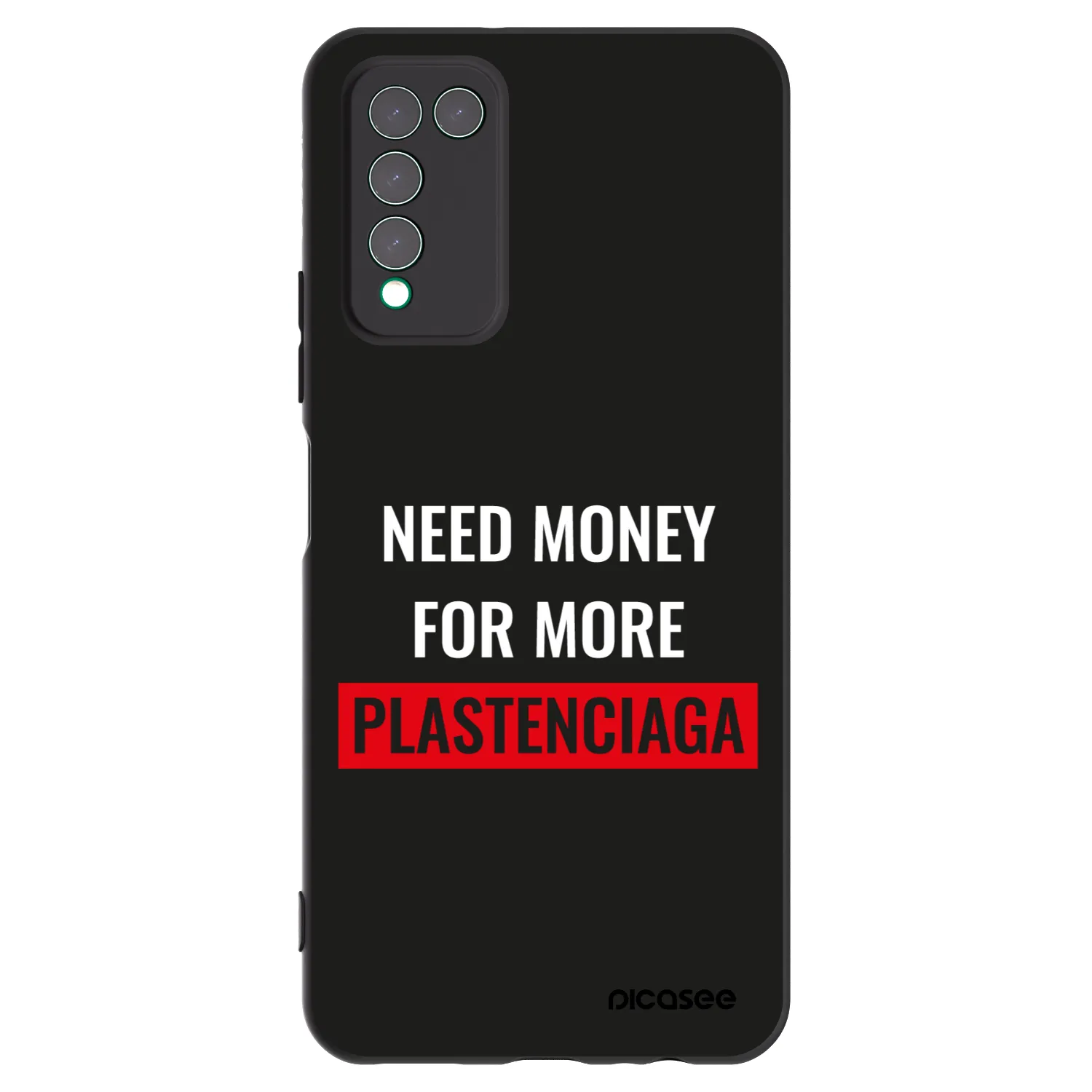 Picasee fekete szilikon tok az alábbi mobiltelefonokra Honor 10X Lite - More PLASTENCIAGA