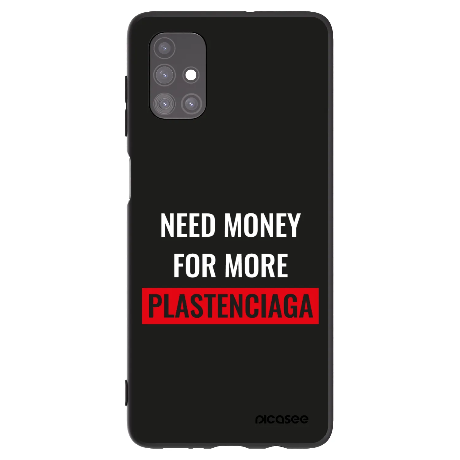 Picasee fekete szilikon tok az alábbi mobiltelefonokra Samsung Galaxy M51 M515F - More PLASTENCIAGA