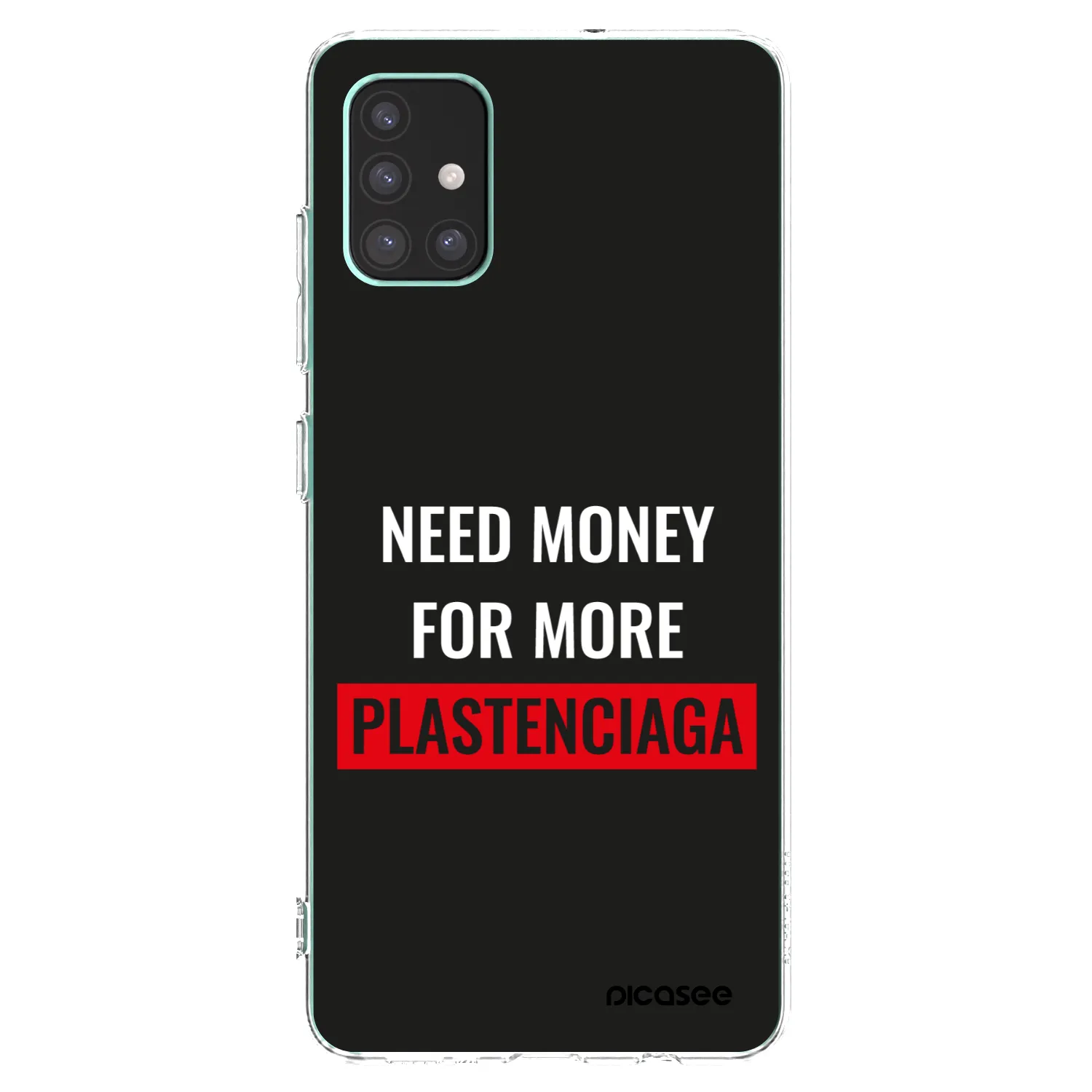 Picasee átlátszó szilikon tok az alábbi mobiltelefonokra Samsung Galaxy M51 M515F - More PLASTENCIAGA