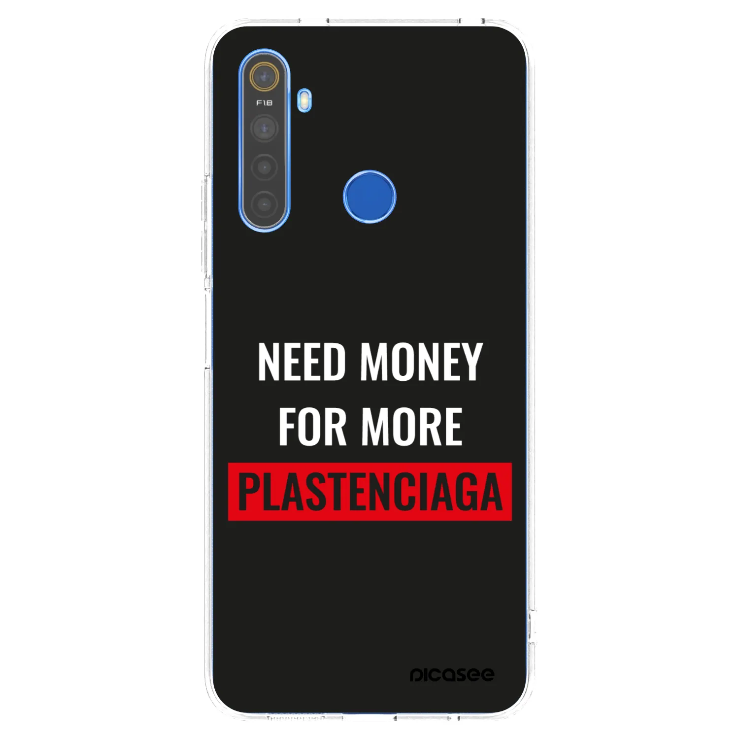 Picasee átlátszó szilikon tok az alábbi mobiltelefonokra Realme 5 - More PLASTENCIAGA