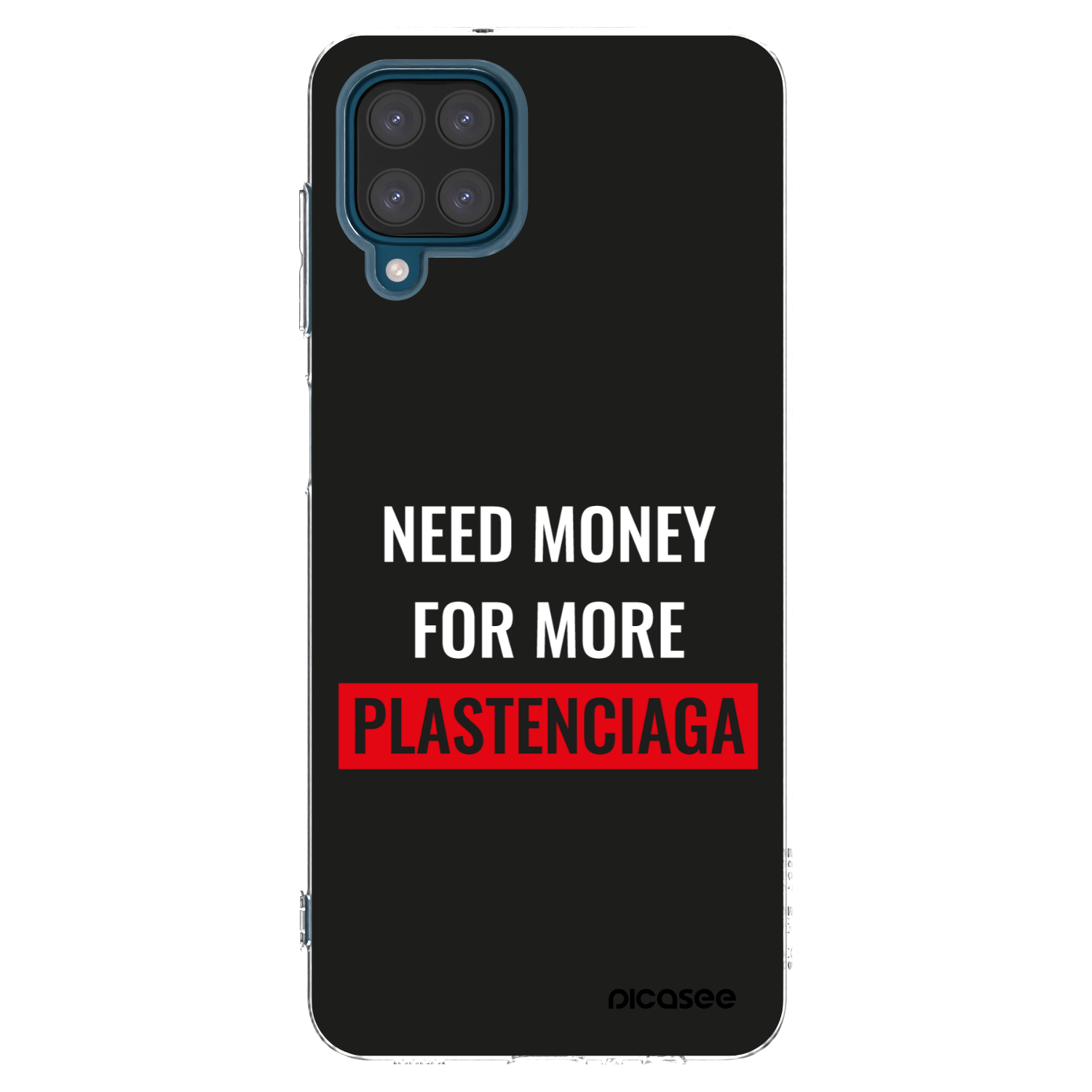 Picasee átlátszó szilikon tok az alábbi mobiltelefonokra Samsung Galaxy A12 A125F - More PLASTENCIAGA